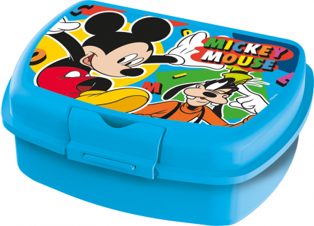 Articole hranire bebelusi - Cutie sandwich dreptunghiulara Mickey Mouse Urban, 18,1x6,7x13,9 cm