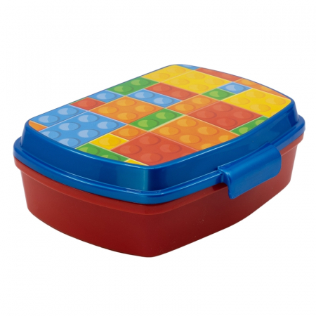 Articole hranire bebelusi - Cutie sandwich model Bricks cuburi
