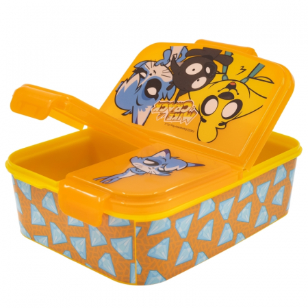 Articole hranire bebelusi - Cutie sandwich multicompartimente Mikecrack, 6.7 ╤à 16.5 ╤à 19.5 cm