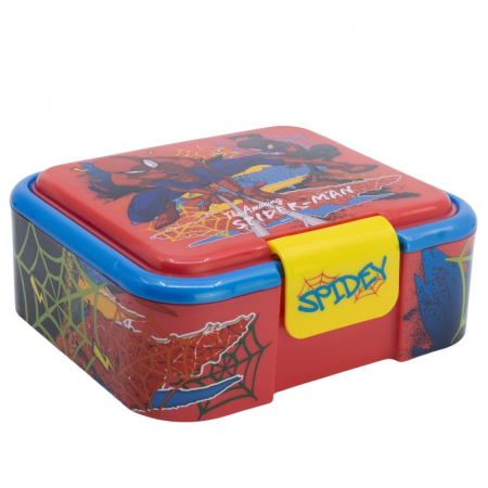 Cutie sandwich multicompartimente Spiderman Moving Target, 18x16x6.2 cm [0]