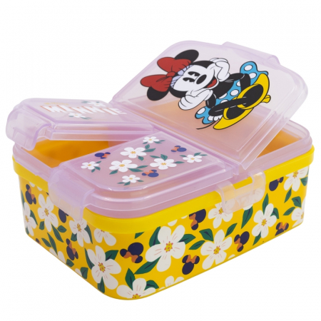 Accesorii hranire - Cutie sandwich multicompartimente XL, Minnie Sunshine