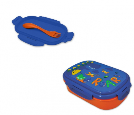 Cutie sandwich plastic cu tacamuri Roar Friends , 21x14x6 cm [1]