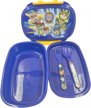 Cutie sandwich plastic cu tacamuri Paw Patrol Power Up, 18x12x6 cm [1]