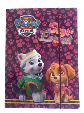 Totul pentru scoala - Dosar carton cu elastic Paw Patrol 25x34 cm