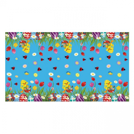 Vesela pentru petrecere - Fata de Masa de Petrecere Ratusca Cos Oua 180x120cm