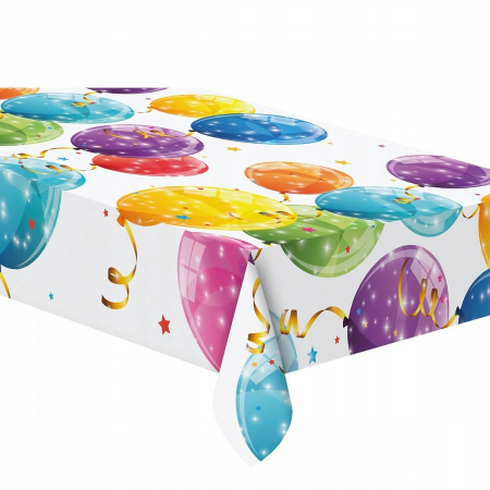 Vesela pentru petrecere - Fata de masa Sparkling Balloons 120x180 cm