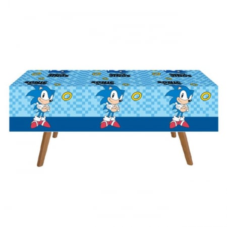 Vesela pentru petrecere - Fata de masa Petrecere Sonic, plastic 120x180 cm