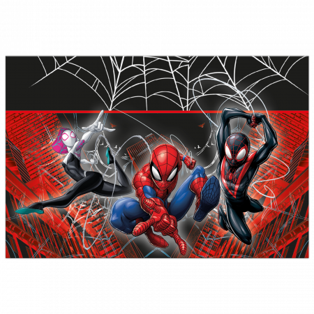 Vesela pentru petrecere - Fata de masa Petrecere Spider-Man World Of Webs, plastic 120x180 cm