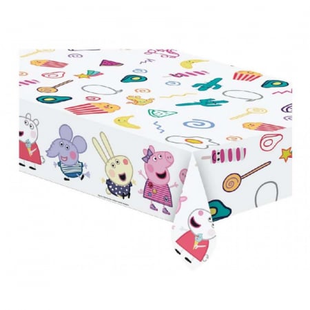 Vesela pentru petrecere - Fata de masa plastic Peppa Pig Messy Play 120x180 cm