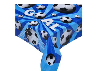 Vesela pentru petrecere - Fata de masa plastic Football 180x120 cm