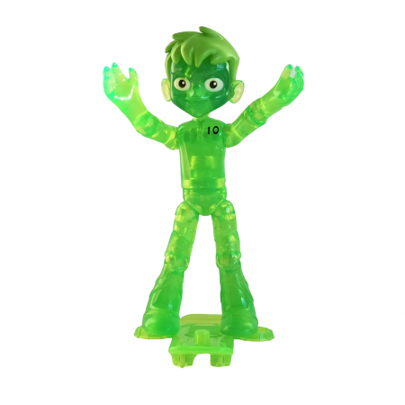 Figurina articulata Glitch Ben - Ben 10 , translucid, 12 cm [3]