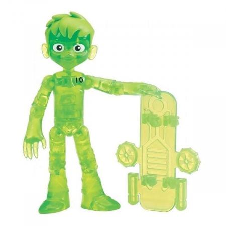 Figurina articulata Glitch Ben - Ben 10 , translucid, 12 cm [0]