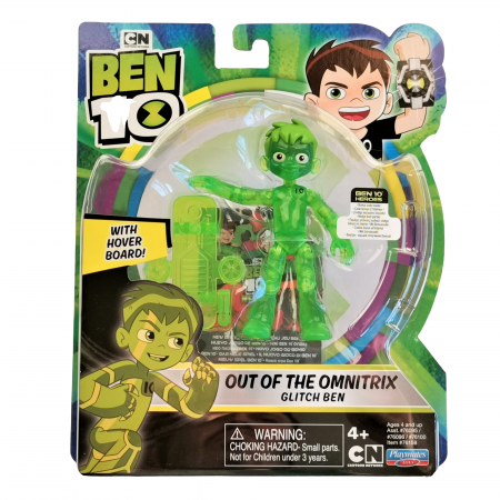 Figurina articulata Glitch Ben - Ben 10 , translucid, 12 cm [5]