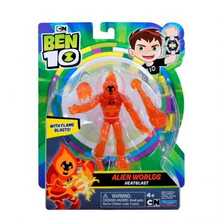 Figurina Ben 10 Alien Worlds Heatblast, 12 Cm [0]