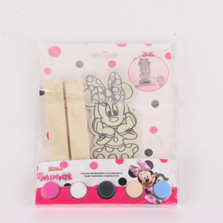 Figurina din lemn de pictat Minnie Mouse [0]