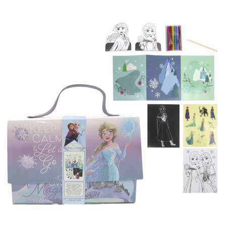 Joaca si timp liber - Geantă de colorat Frozen Disney pentru copii