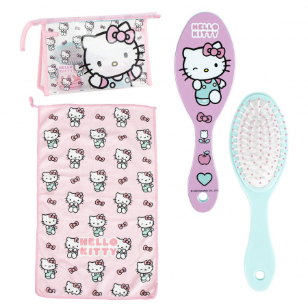 Totul pentru scoala - Geanta voiaj cu accesorii pentru copii Hello Kitty