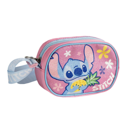 Totul pentru scoala - Gentută de umăr mică cu fermoar și design Lilo & Stitch