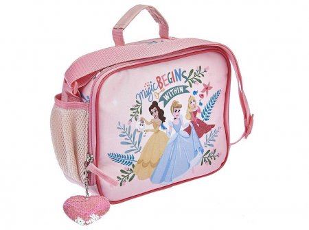 Rechizite si papetarie - Gentuta sandwich pentru fete, Printesele Disney, 25x20x9 cm