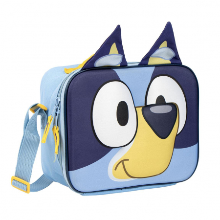 Ghiozdane si genti - Gentuta sandwich 3D Bluey, 23.5x19.5x10 cm