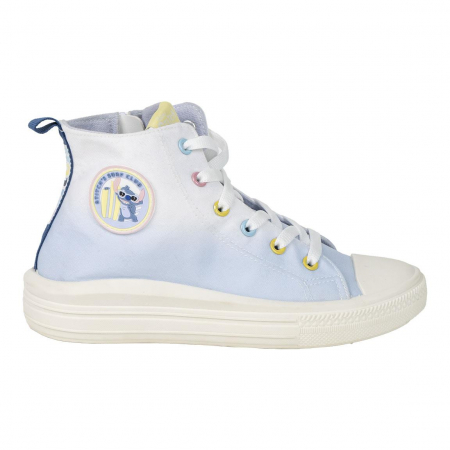 Imbracaminte si incaltaminte copii - Ghete inalte sport din panza, Stitch