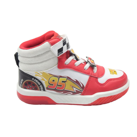 Pantofi sport - Ghete sport cu lumini, model baschet, cu Cars