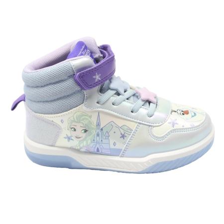 Pantofi sport - Ghete sport cu lumini, model baschet, cu Frozen