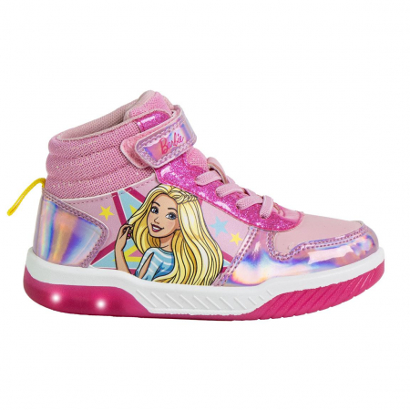 Pantofi sport - Ghete sport cu lumini, talpa PVC Barbie