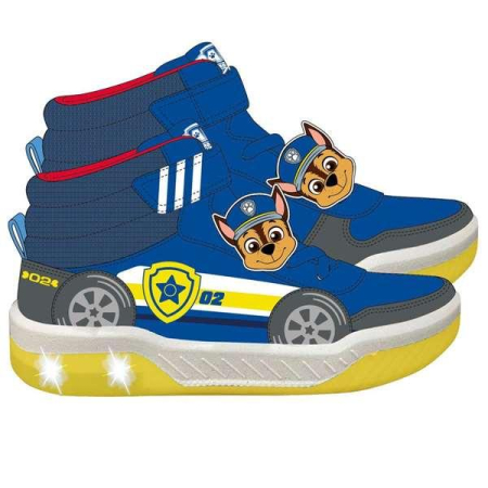 Pantofi sport - Ghete sport cu lumini, talpa PVC Paw Patrol Chase