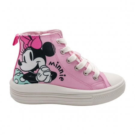 Pantofi sport - Ghete sport inalte, talpa PVC Minnie Mouse Disney