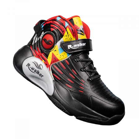 Ghete si cizme copii - Ghete sport unisex negru/rosu