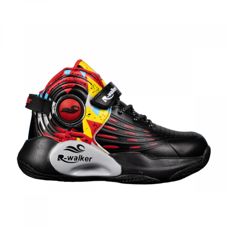 Ghete sport unisex negru/rosu [4]