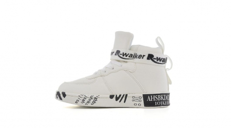 Ghete Sport De Copii Walker Alb cu Negru [2]