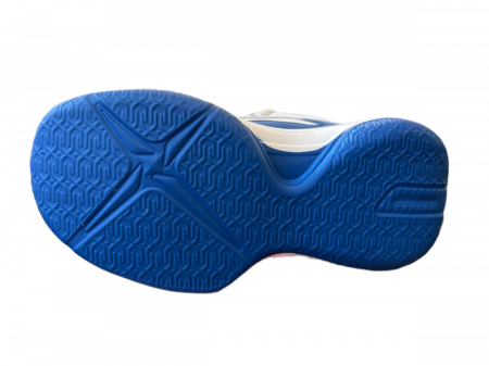 Ghete sport unisex Wker Basketball alb cu talpa albastra [4]