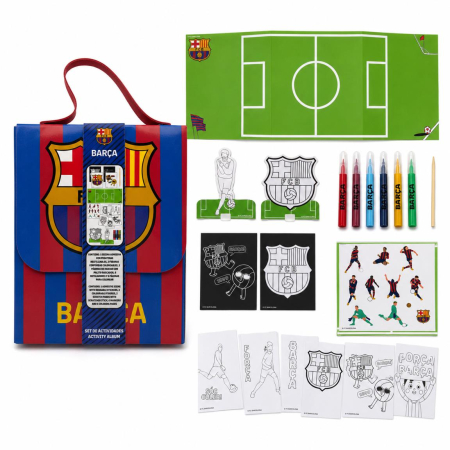 Seturi pictura si desen - Ghiozdan de colorat FC Barcelona pentru copii