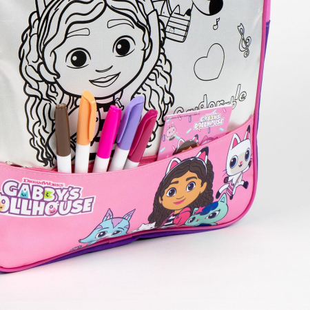 Ghiozdan de colorat Gabby's Dollhouse 38x31x3 cm [5]