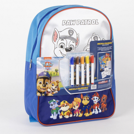 Ghiozdan de colorat Paw Patrol 38x31x3 cm [5]