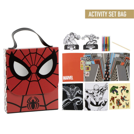 Joaca si timp liber - Ghiozdan de colorat Spiderman pentru copii