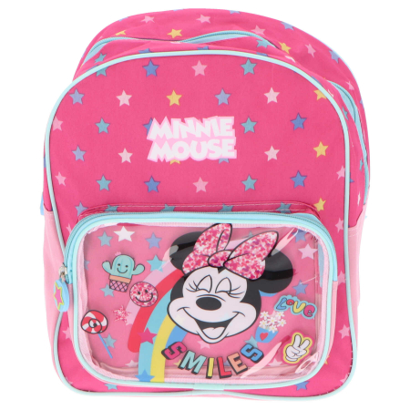 Totul pentru scoala - Ghiozdan gradinita 2 compartimente, Disney Minnie Mouse Smiles