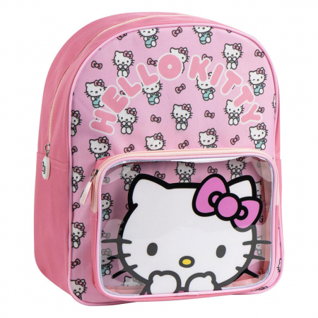 Totul pentru scoala - Ghiozdan gradinita 2 compartimente, Hello Kitty, 31x25x14 cm