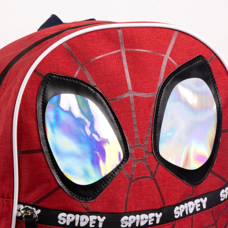 Ghiozdan gradinita 2 compartimente, Spidey lucios [5]