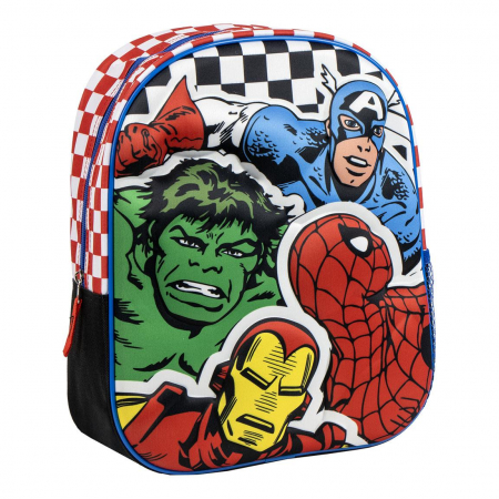 Rechizite si papetarie - Ghiozdan gradinita 3D, 1 compartiment , Avengers  31x25x10 cm