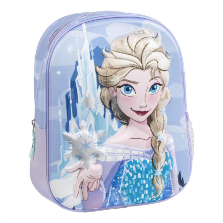 Rechizite si papetarie - Ghiozdan gradinita 3D, 1 compartiment , Frozen Elsa 31x25x10 cm