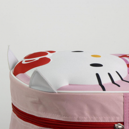 Ghiozdan gradinita 3D cu urechi , Hello Kitty 22x27x10 cm [3]