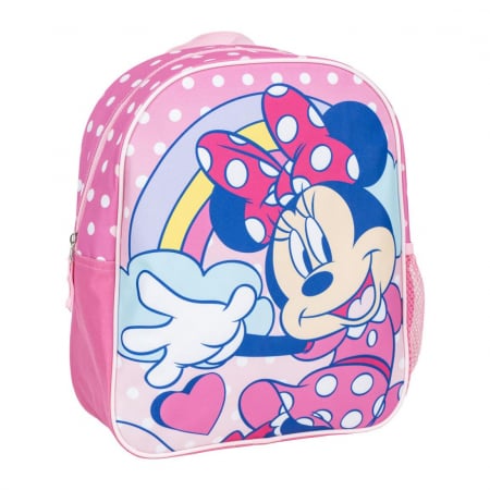 Ghiozdane si genti - Ghiozdan gradinita 3D , Minnie Mouse Hearts, 31x25x10 cm