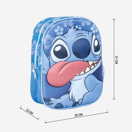 Ghiozdan gradinita 3D Stitch Disney, 31x25x10 [2]