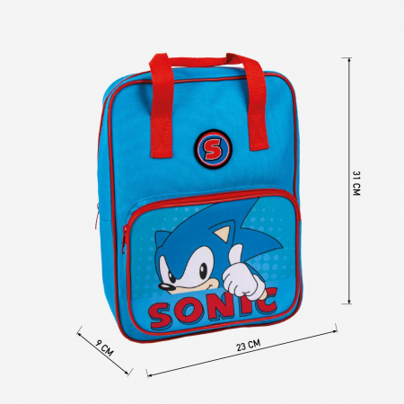 Ghiozdan gradinita cu manere, buzunar frontal Sonic, 23x31x9 cm [2]