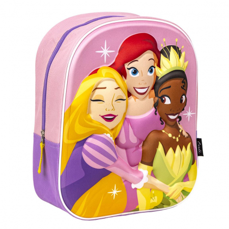 Totul pentru scoala - Ghiozdan gradinita EVA 3D Printesele Disney 25x31x10 cm
