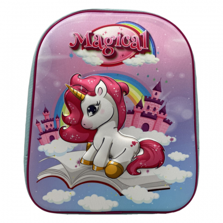 Ghiozdan gradinita Unicorn Magical 3D [4]