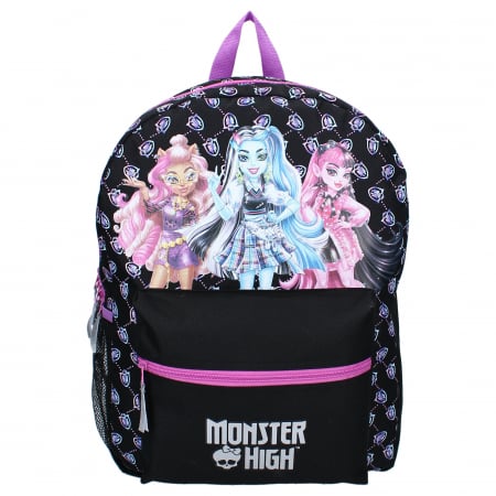 Ghiozdan scoala 3 compartimente, Monster High, 2 fermoare, 43x32x19 cm [1]